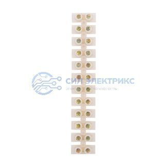 фото Клеммная колодка винтовая KВ-10 (4-10 мм²), ток 10 A, полиэтилен белый (ЗВИ) REXANT
