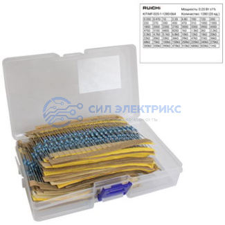 фото Резистор постоянный KIT-MF, 1280 Ом, мощность 0.25 Вт, допуск 1%, металлопленочный, корпус THT
