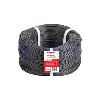 фото Провод ПГВА REXANT 1х2.50 мм², Cu, черный, бухта 200 м