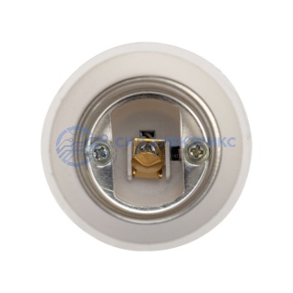 фото Переходник цокольный Е14-Е27 белый REXANT