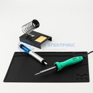 фото Набор К20 для пайки REXANT продвинутый (паяльник с подсветкой, подставка, экстрактор, коврик)