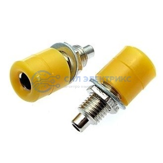 Штекер (гнездо, клемма) Z031 4mm Socket YELLOW фото Штекер (гнездо, клемма) Z031 4mm Socket YELLOW