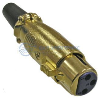 фото Разъём микрофонный XLR JD-392, гнездо 3-х полюсное