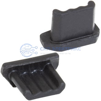 Rubber plug microUSB 02 black фото Rubber plug microUSB 02 black