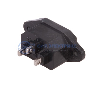 фото Сетевое гнездо на корпус (1 шт. ) (пакет БОПП) REXANT