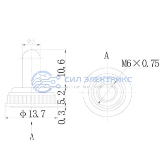 фото Защита для тумблеров типа MTS силикон REXANT
