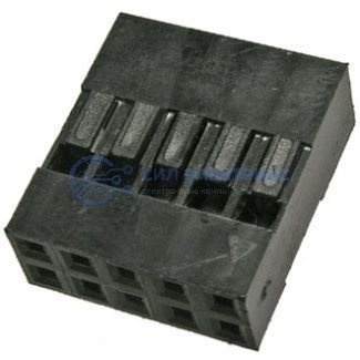 фото Гнездо для плат 2,54 мм BLD 2×05 (BLD-10), 10 контактов