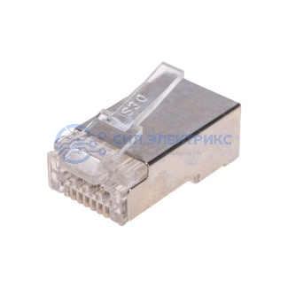 Разъем cквозной FTP RJ-45(8P8C), CAT 6 REXANT фото Разъем cквозной FTP RJ-45(8P8C), CAT 6 REXANT