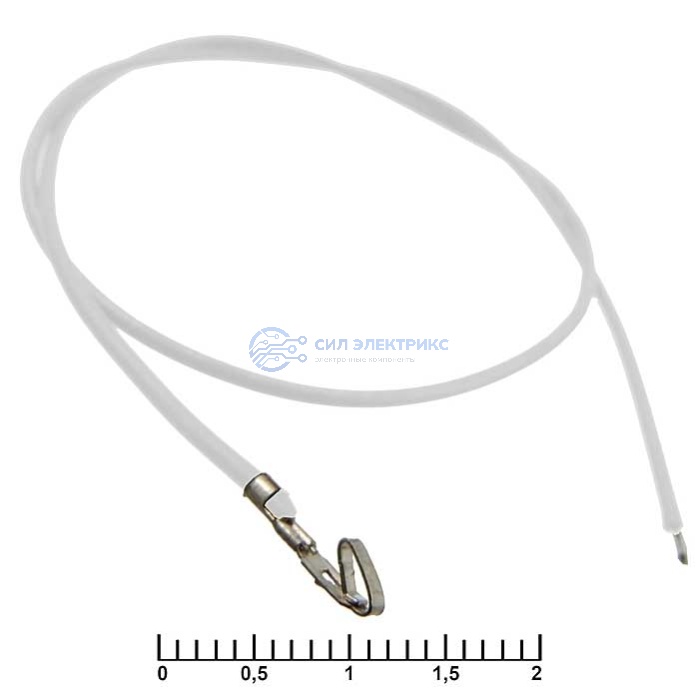 Разъем питания низковольтный HU 2,54 mm AWG26 0,3m white фото Разъем питания низковольтный HU 2,54 mm AWG26 0,3m white