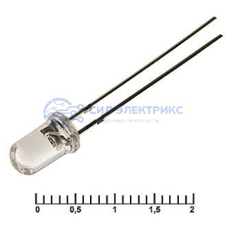 фото Светодиод 5RBWC 8000mcd 3,4v 15d