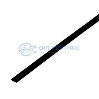 фото Трубка термоусаживаемая ТУТ нг 3,5/1,75мм, черная, упак. 50 шт. по 1м REXANT