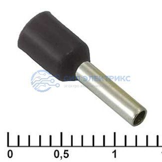 фото Наконечник на кабель DN01508 black (1.7x8mm)