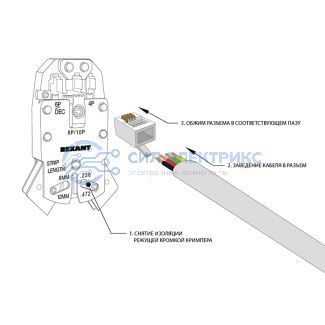 фото Разъем телефонный UTP RJ-9 (4P4C), CAT 3 PROconnect
