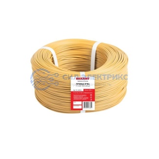 фото Провод ПГВА REXANT 1х1.50 мм², Cu, желтый, бухта 200 м