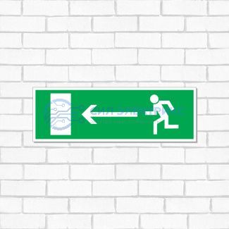 Табличка ПВХ эвакуационный знак «Направление к эвакуационному выходу налево» 100х300 мм REXANT фото Табличка ПВХ эвакуационный знак «Направление к эвакуационному выходу налево» 100х300 мм REXANT