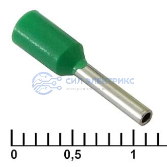 фото Наконечник на кабель DN00708 green (1.2x8mm)