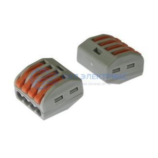 фото Клемма соединительная PCT-214, 4 контакта, сечение провода 0.75-2.5 мм²