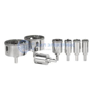 Коронка алмазная 70 мм по керамограниту с центровочным сверлом Kranz фото Коронка алмазная 70 мм по керамограниту с центровочным сверлом Kranz