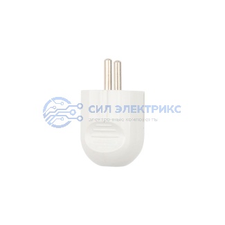 фото Вилка Евро прямая с з/к 16А белая REXANT