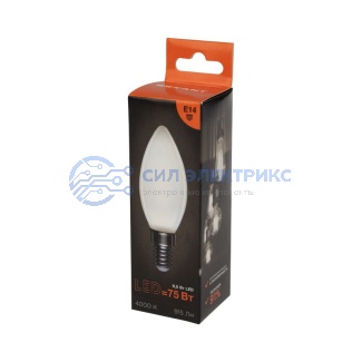 фото Лампа филаментная Свеча CN35 9,5Вт 915Лм 4000K E14 матовая колба REXANT