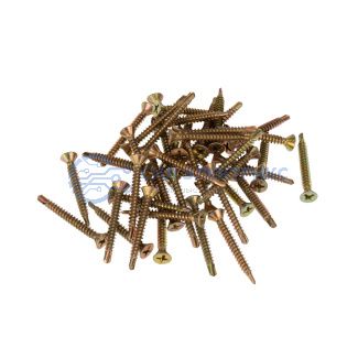 Саморез оконный KRANZ сверло, 3.9х35, желтый цинк, короб (500 шт./уп.) фото Саморез оконный KRANZ сверло, 3.9х35, желтый цинк, короб (500 шт./уп.)