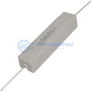 Резистор мощный постоянный RX27-1, 68 Ом, 10 Вт, допуск 5%, серия SQP10 фото Резистор мощный постоянный RX27-1, 68 Ом, 10 Вт, допуск 5%, серия SQP10