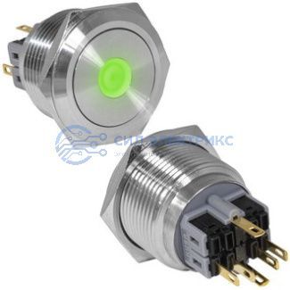 фото Кнопка антивандальная GQ30-11D/G/N on-(off)+off-(on)