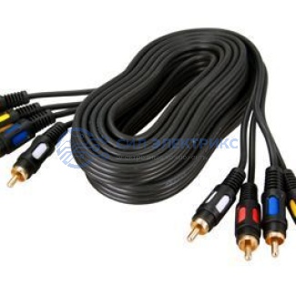 фото Шнур 4RCA Plug - 4RCA Plug 1.5М (GOLD) REXANT