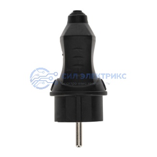 фото Розетка силовая Вилка прямая влагозащищенная 2P+PE 230V, 16 А, IP44 каучук PROconnect