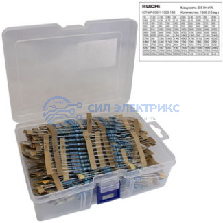 фото Резистор постоянный KIT-MF, 1300 Ом, мощность 0.50 Вт, допуск 1%, металлопленочный, корпус THT