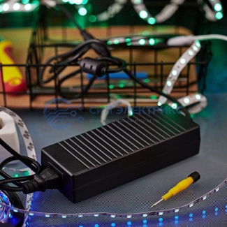 фото Блок питания (сетевой адаптер) AC 110-220В/DC 12В, 9А, 100ВТ с DC разъемом подключения 5,5х2,1 (IP43)