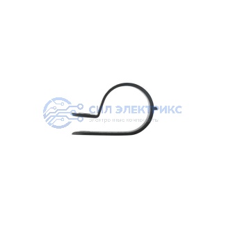 фото Скоба под винт 20 мм, черная (50 шт/уп) REXANT