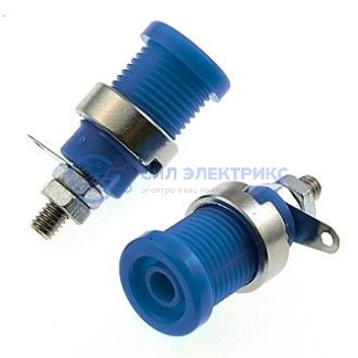 Z012 4mm panel jack BLUE фото Z012 4mm panel jack BLUE