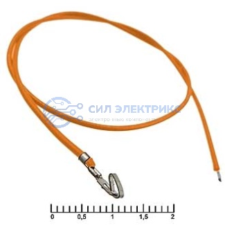 Разъем питания низковольтный HU 2,54 mm AWG26 0,3m orange фото Разъем питания низковольтный HU 2,54 mm AWG26 0,3m orange