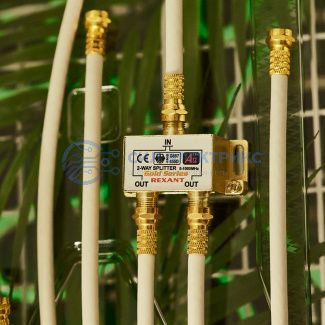 фото Делитель ТВ x 2 + 3шт. F BOX 5-1000МГц GOLD REXANT