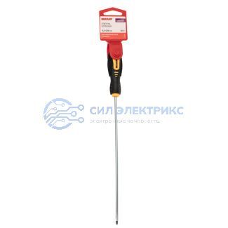 фото Отвертка шлицевая SL4х200мм, двухкомпонентная рукоятка REXANT