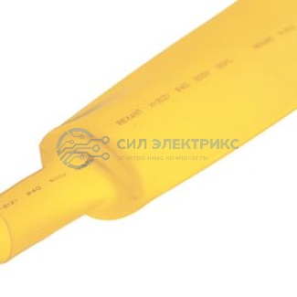 фото Трубка термоусаживаемая ТУТ нг 40,0/20,0мм, желтая, упаковка 10 шт. по 1м REXANT