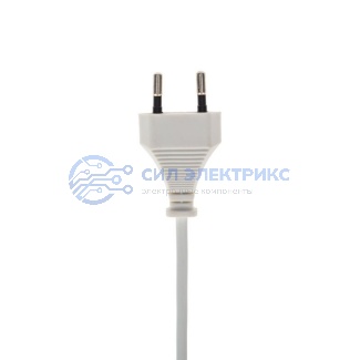 фото Сетевой шнур 2х0,75 мм², 1,8 м белый REXANT