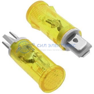 фото Лампочка неоновая в корпусе MDX-14 yellow 220V