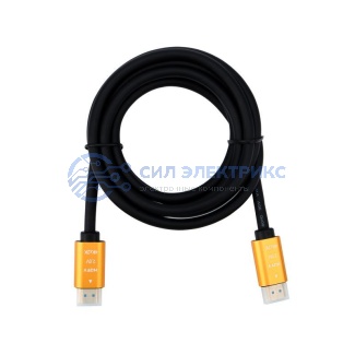 Кабель HDMI - HDMI 2,0, 2м, Gold REXANT фото Кабель HDMI - HDMI 2,0, 2м, Gold REXANT