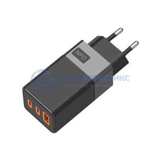 Сетевое зарядное устройство USB-A и 2 USB-C, 65Вт REXANT фото Сетевое зарядное устройство USB-A и 2 USB-C, 65Вт REXANT
