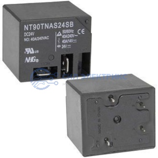 фото Реле NT90T-N-A-S-DC24V-S-B-0.9, 24VDC, 10A, тип контактов: переключающий (SPDT), сила удержания: 100 г, рабочая температура: -40°C до +85°C