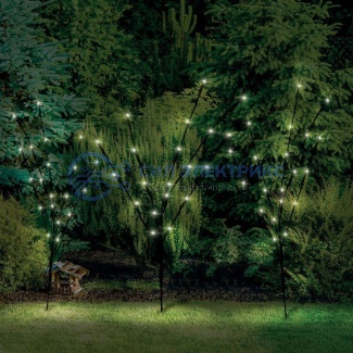 фото Светодиодное дерево Lamper Верба LED с солнечной панелью и аккумулятором, теплое белое свечение