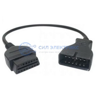 фото Адаптер диагностический переходник OBD2-16P_GM-12P