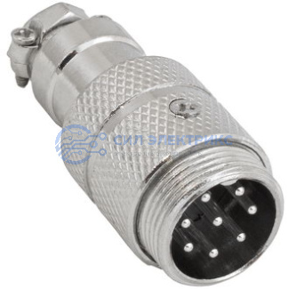 Разъем цилиндрический GX16M-8 фото Разъем цилиндрический GX16M-8