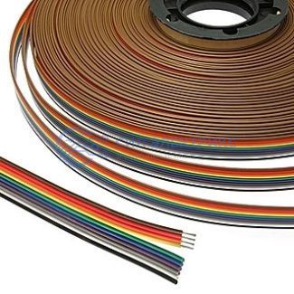 фото Плоский кабель шлейф RC-10 Color 24AWG Cu pitch 1.5 mm