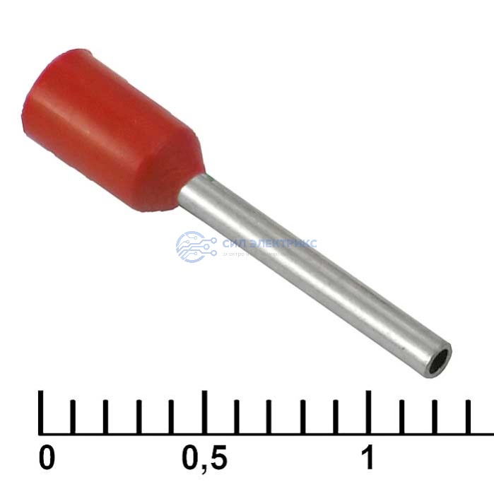Наконечник на кабель DN00510 red (1x10mm) фото Наконечник на кабель DN00510 red (1x10mm)