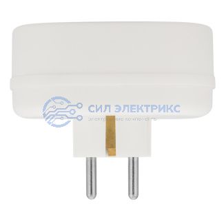 фото Набор двойников электрических REXANT 16 А с заземлением, белый (2 шт./уп.)