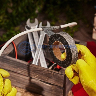 фото Изолента х/б 20х0,35 мм (ролик 8,3 м/110 г) (1-ПОЛ) REXANT