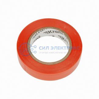 фото Изолента ПВХ 0,13х15 мм, 20 м, красная KRANZ